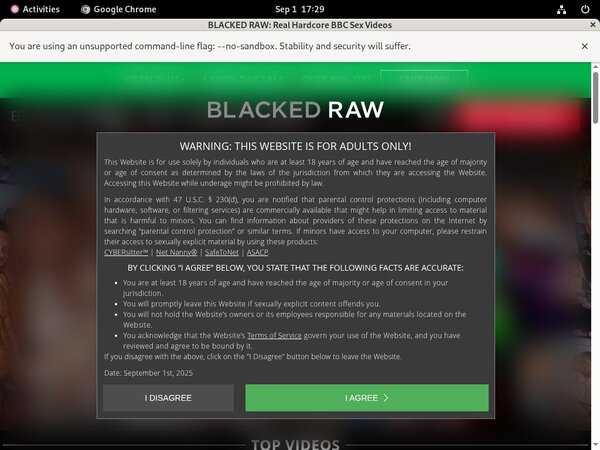 Blacked Raw Payment Page