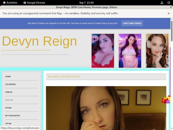 Devynreign.com Signup Form