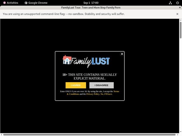 Family Lust Signup