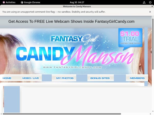 Fantasy Girl Candy Free Trial Memberships