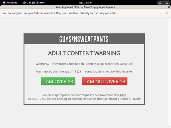 Guys In Sweatpants Password Info