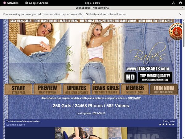 Jeans Babes Discount Signup