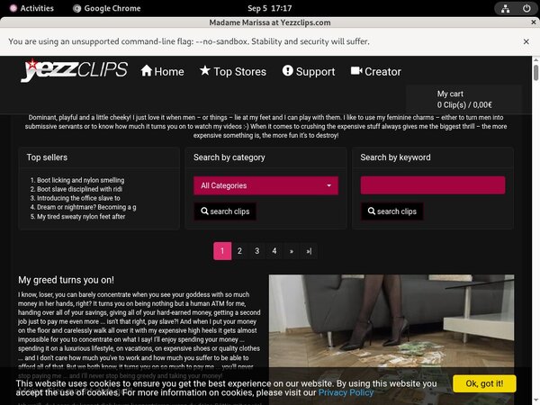 Madame Marissa Trial Price