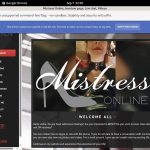 MistressOnline Mobile Account