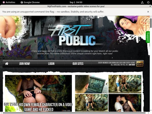 My First Public Discount Porno