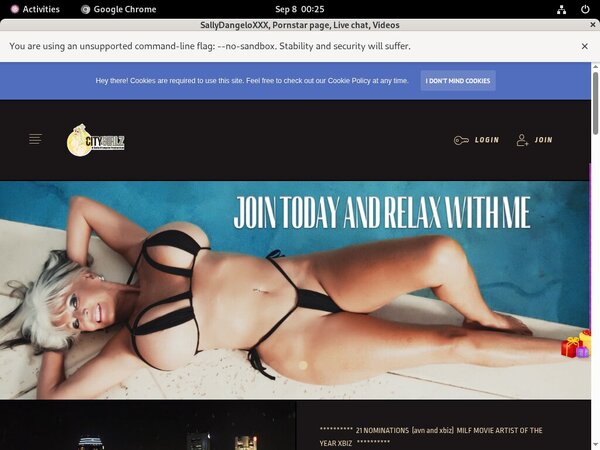 Sallydangeloxxx.com Trial Membership Offer