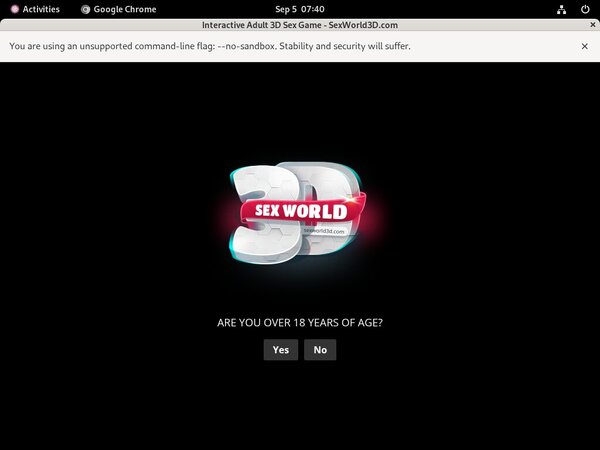 Sex World 3D New Account