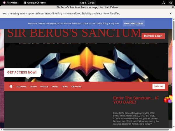 Sir Berus's Sanctum Discount Porn