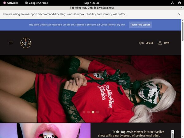 TableTopless Password Login TableTopless Password Login