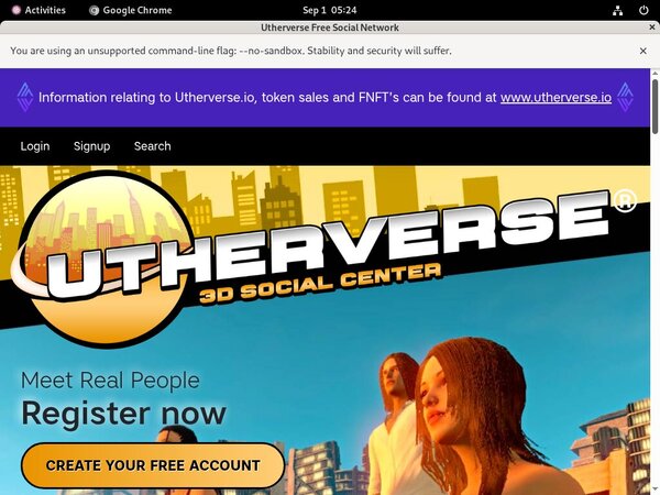 Utherverse Login