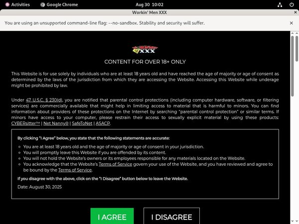 Workin Men XXX Membership Trial