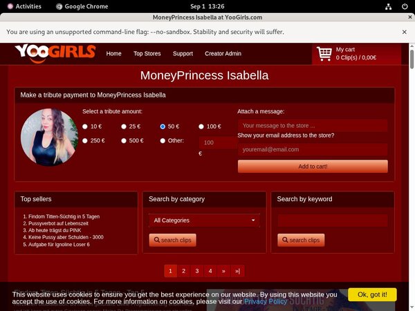 Yoogirls.com Vendo Discount