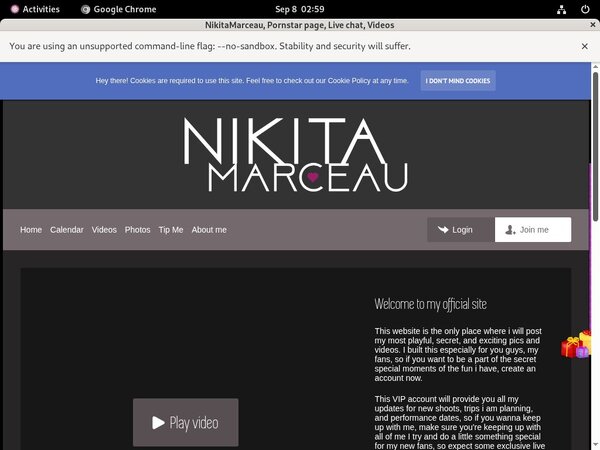 Nikitamarceau.modelcentro.com Sites